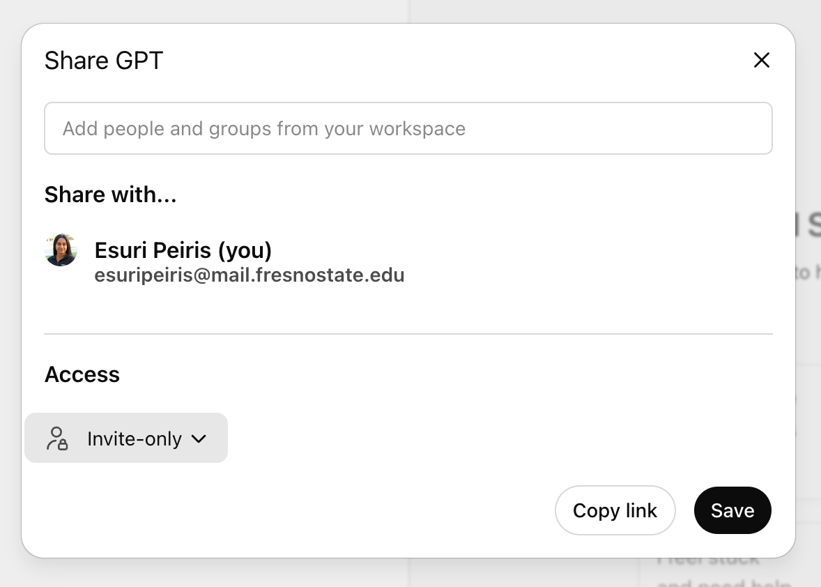 access dropdown list