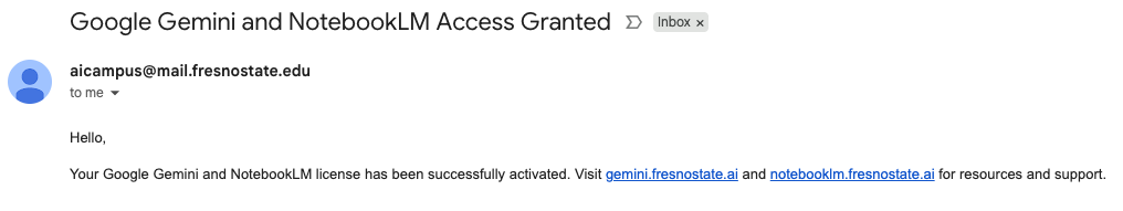 Google Gemini and NotbeookLM Email