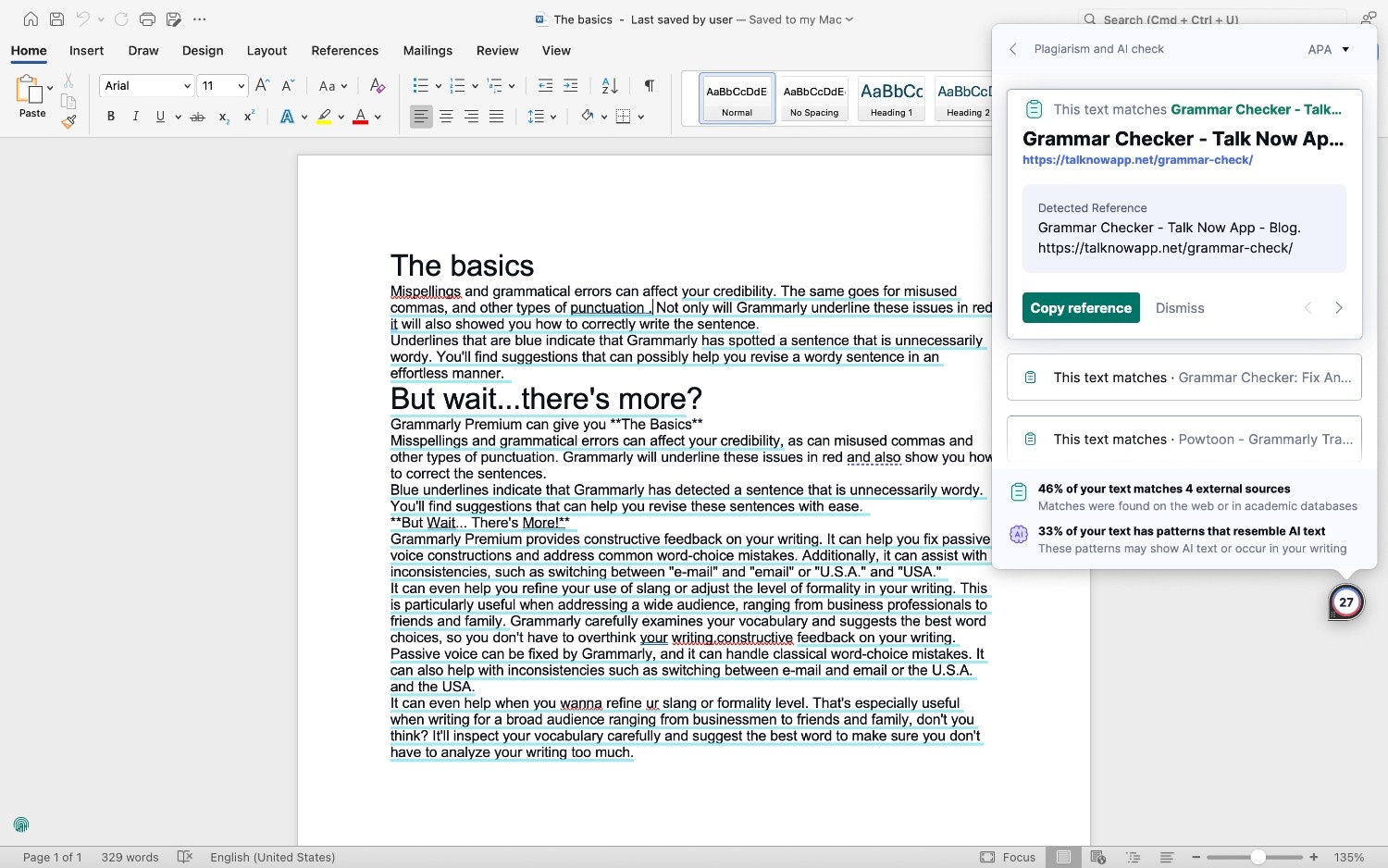 Microsoft word plagiarism detection